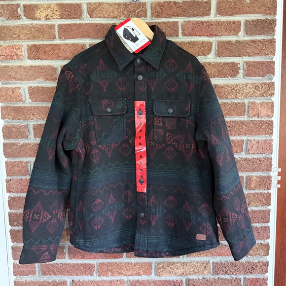 jachs wool blend jacket. nwt. warm. nice pattern. pockets. mens medium. - Picture 6 of 16